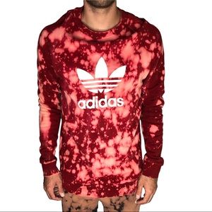 Acid washed ADIDAS crew neck sweater